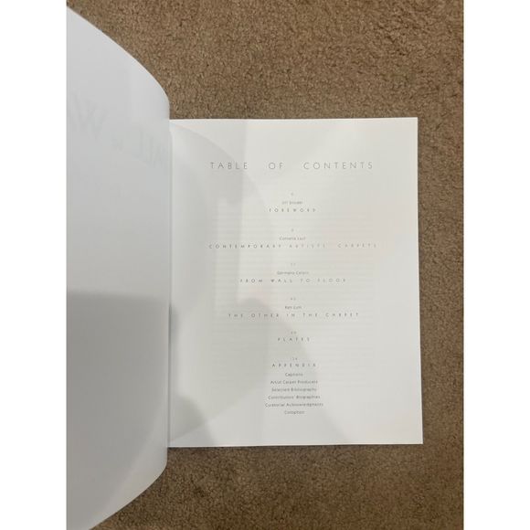 Wall to Wall: Carpets by Artists by Cornelia Lauf - Beautiful Book - Picture 4 of 8